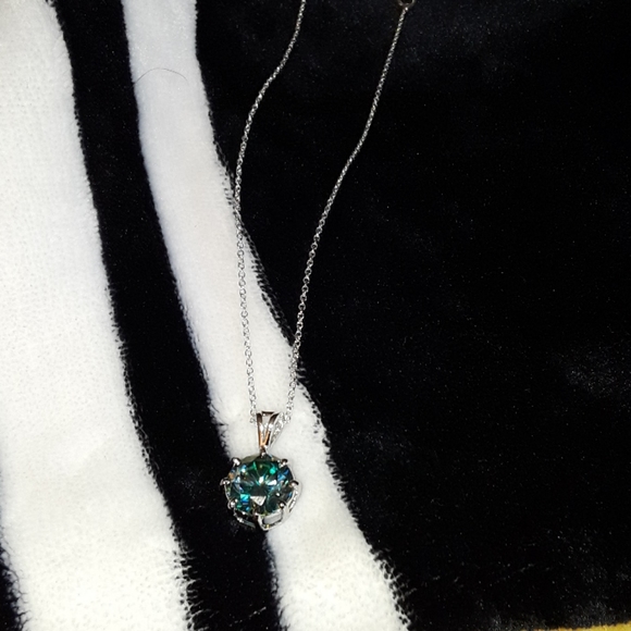 5 carat real blue diamond mounted in 925 silver. - Picture 3 of 4